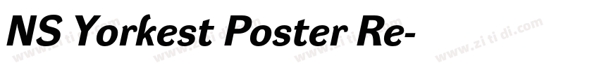 NS Yorkest Poster Re字体转换